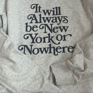 New York or Nowhere White Crewneck - Holiday 2020 Capsule